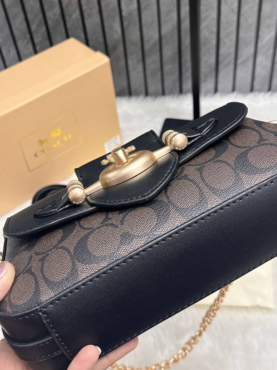Coach Brie Shoulder Crossbody Bag With OriginalBox - Image 9