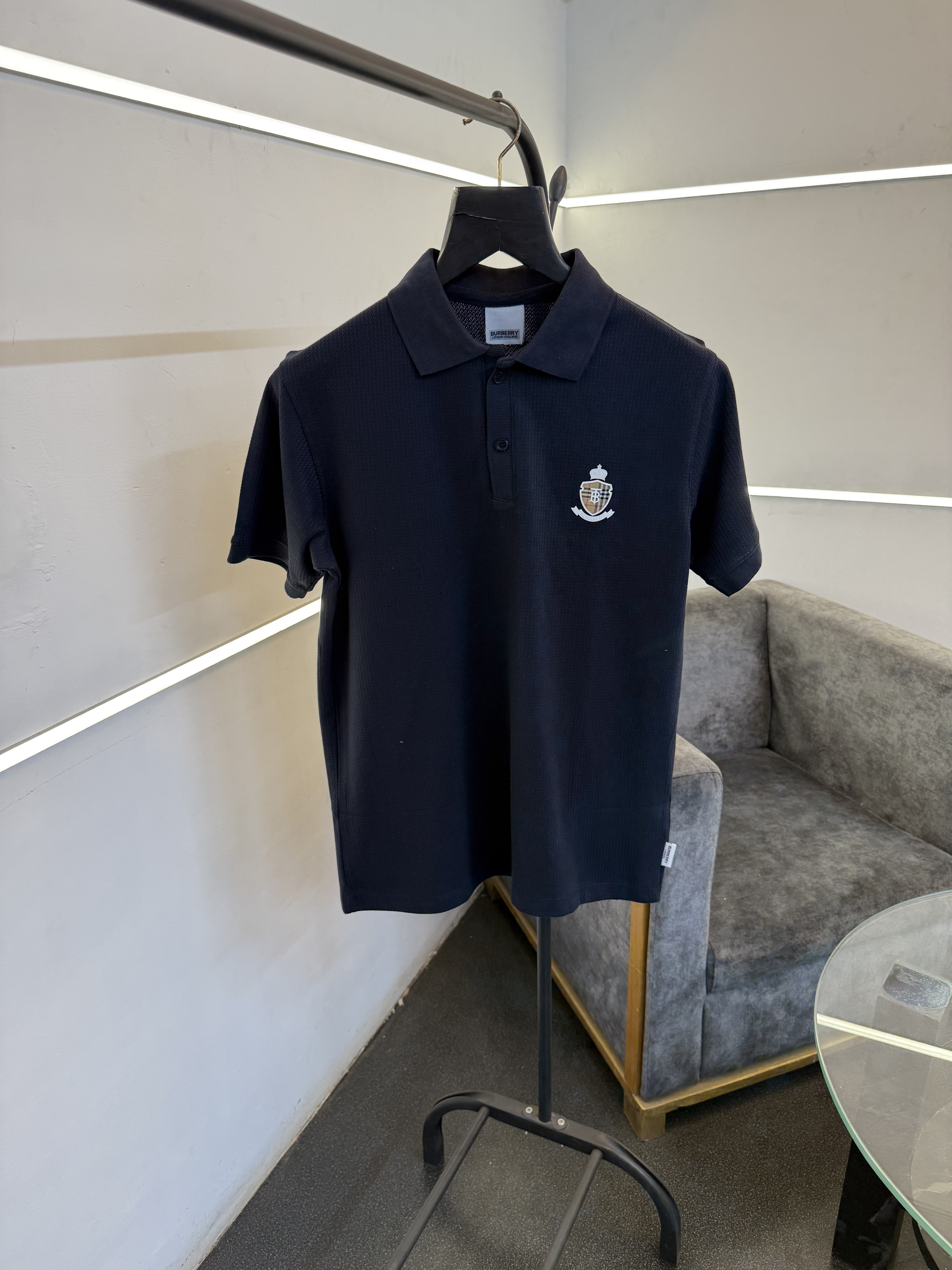 Burbery navy blue turkish imported knitted polo
