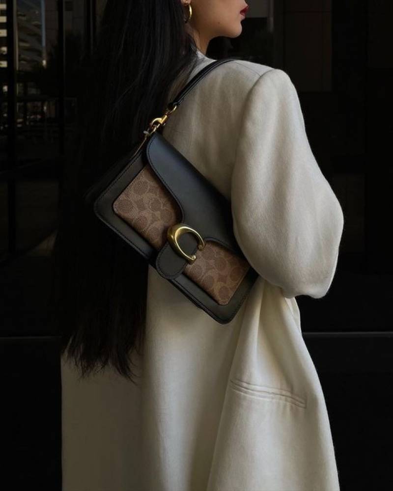 Coacch Tabby 26 Black-Bg Mono Shoulder Crossbody Bag With Original Box 2 Belt (Short Long)