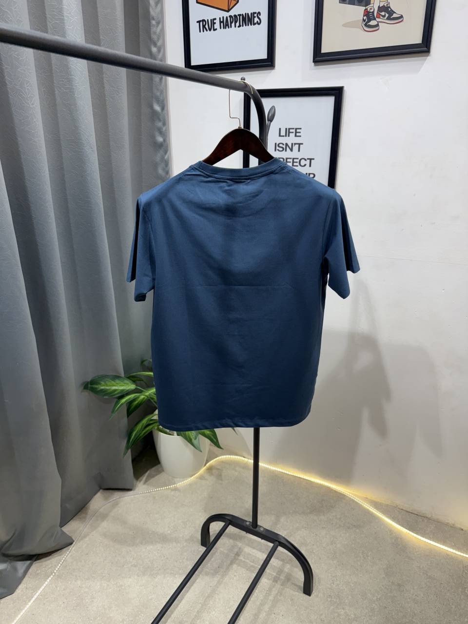 Burbery embroidery logo imported round neck tshirt c green