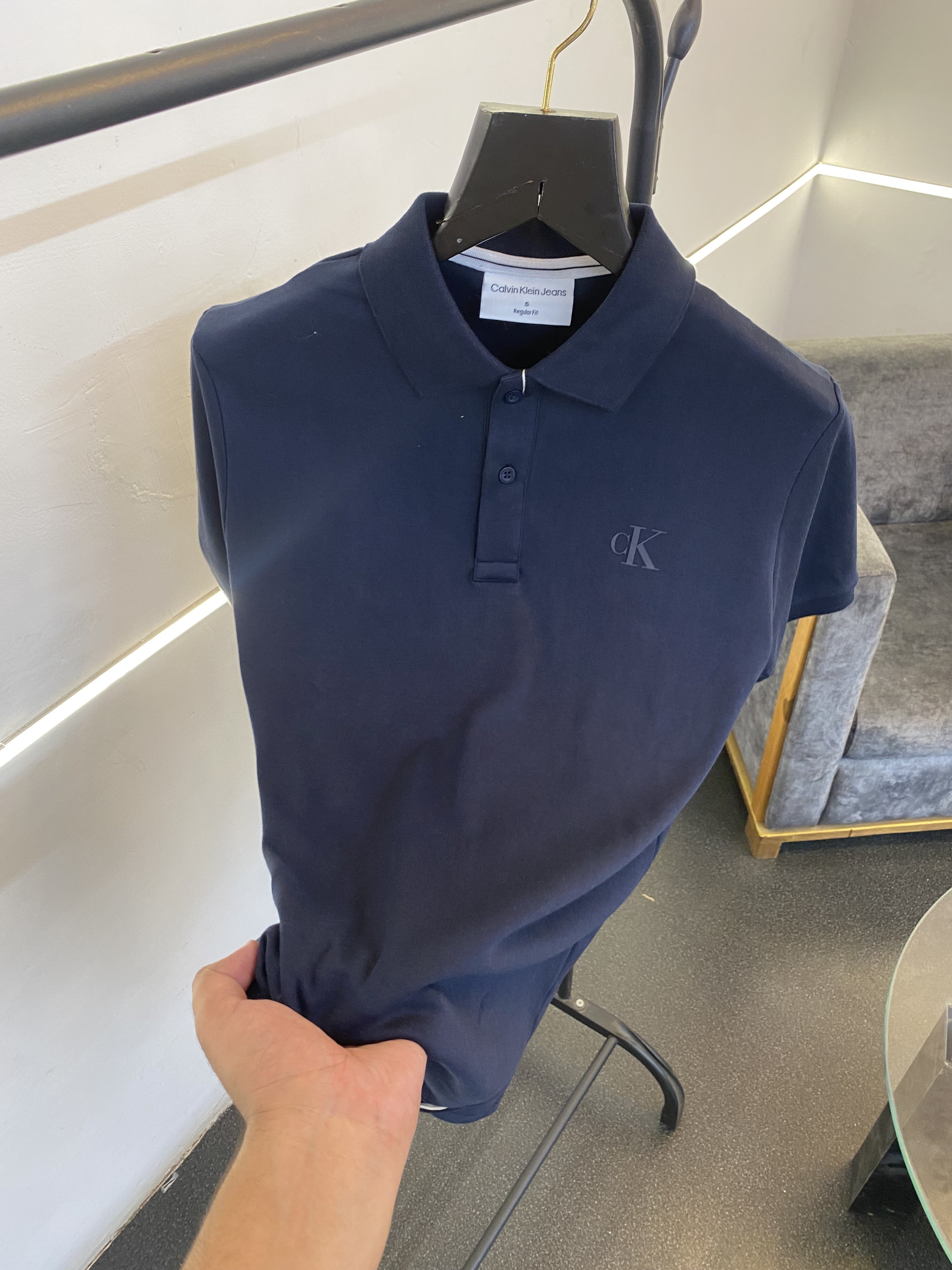 Calvin kline imported polo tshirt navy blue
