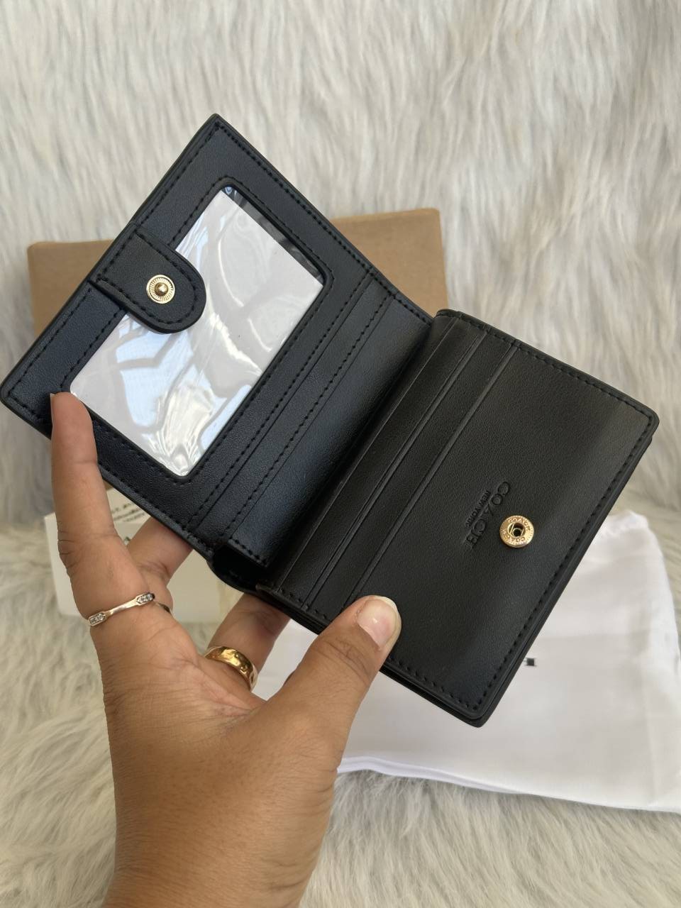 Coach_Snap_Wallet_Black_Edition_Coded_With_OriginalBox_DustCover_Tags