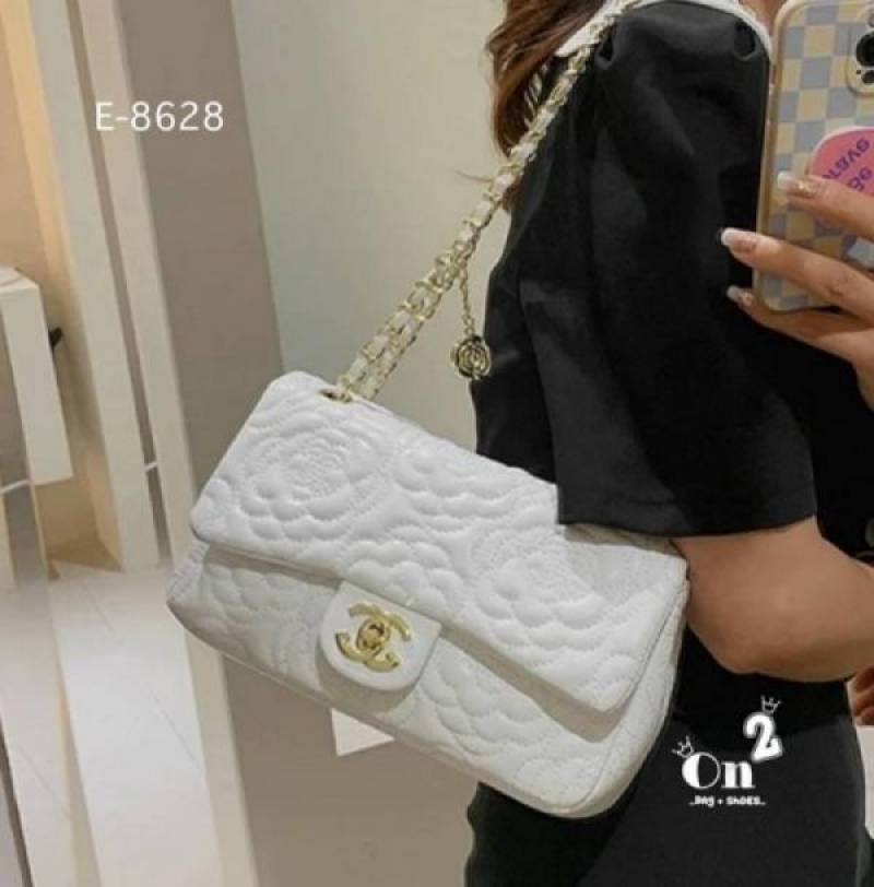 Channel Camellia Premium Limited Edition Bag With OG Box & Dust Bag (White - 1209)