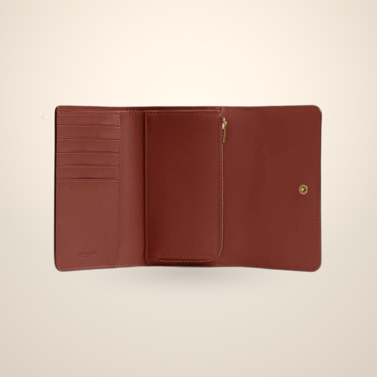 Coatch_Signature_Canvas_Leather_Medium_Flap_Wallet_With_OriginalBox_DustCover