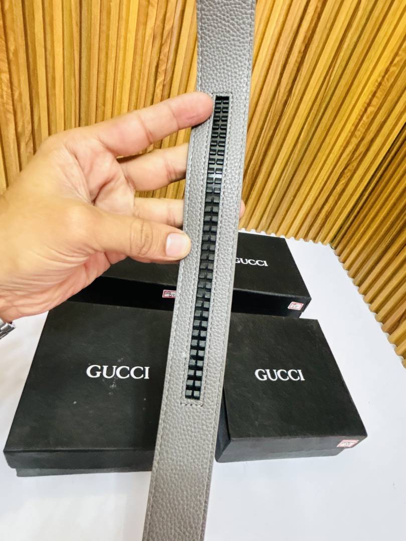 05 GUCHI GREY PREMIUM QUALITY AUTOMATIC LOCK BELT