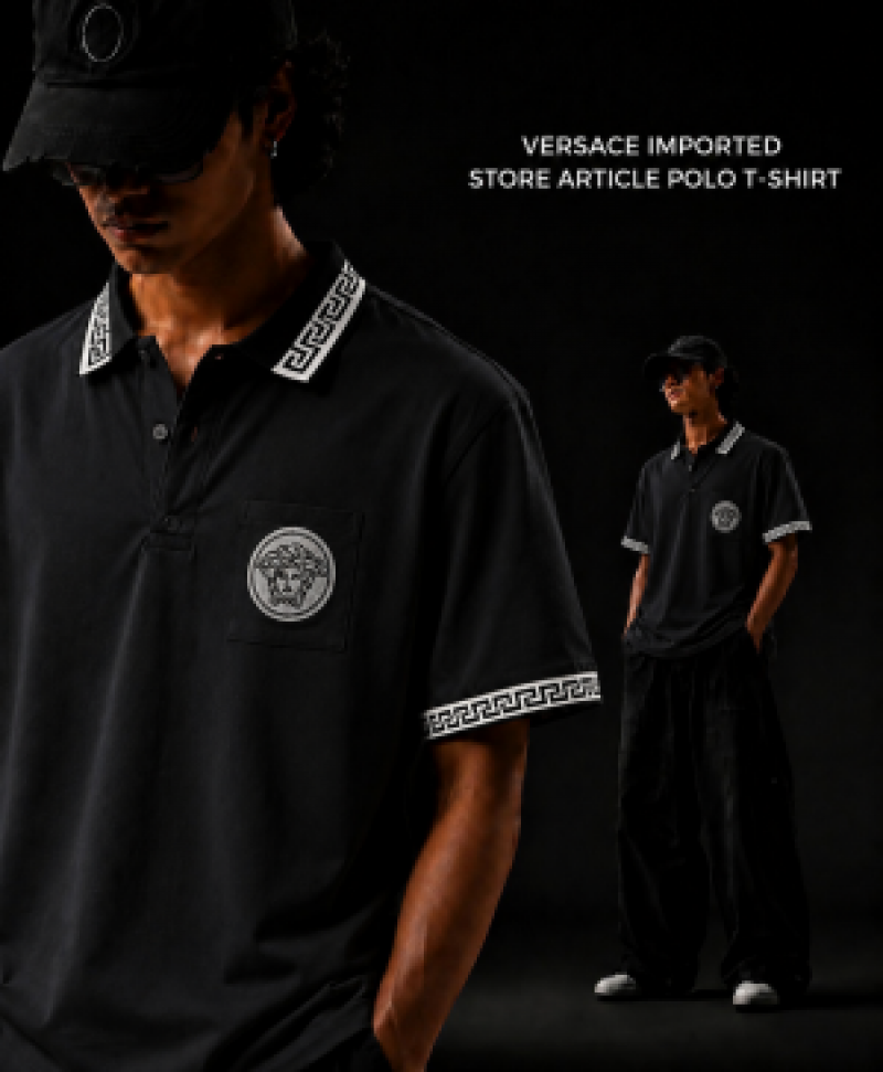Versac- IMPORTED STORE ARTICLE POLO T-SHIRT