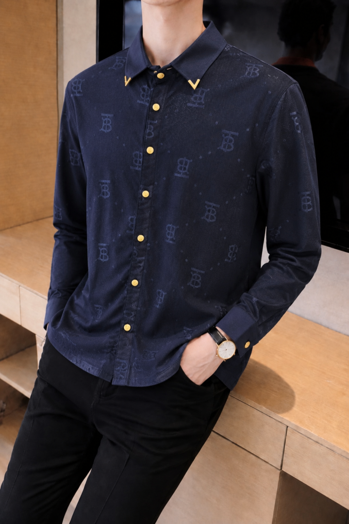BURBERY IMPORTED STORE ARTICLE CHINA FULL SLEEVES SHIRT