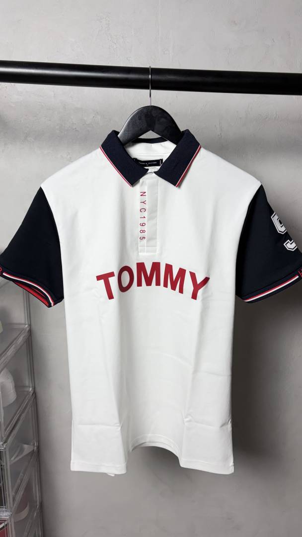 Tommy NYC 1985 Signature Polo T-Shirt With OG Packaging 1317