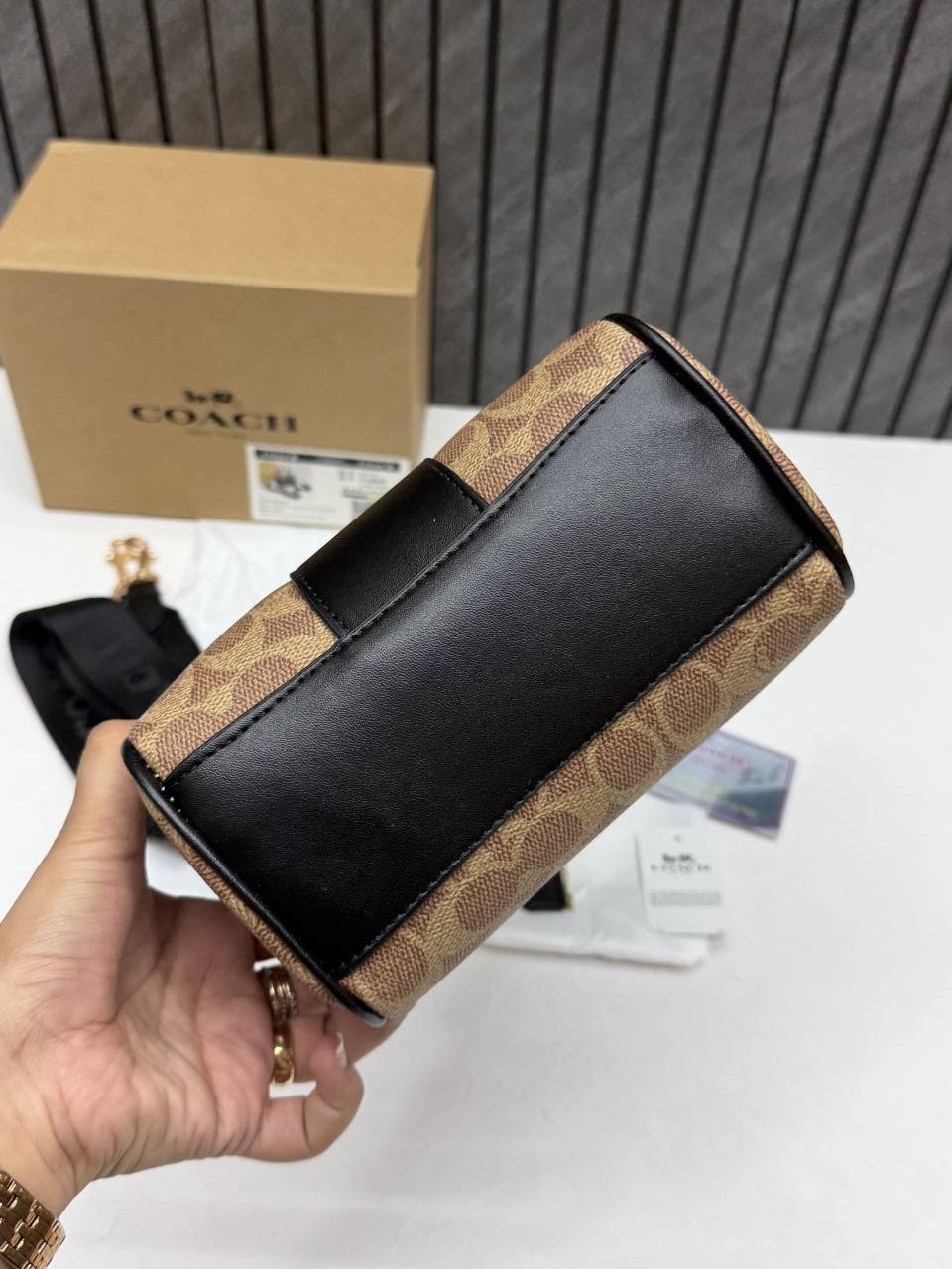Coacch Rowan Mini Apricot Black With OriginalBox DustCover