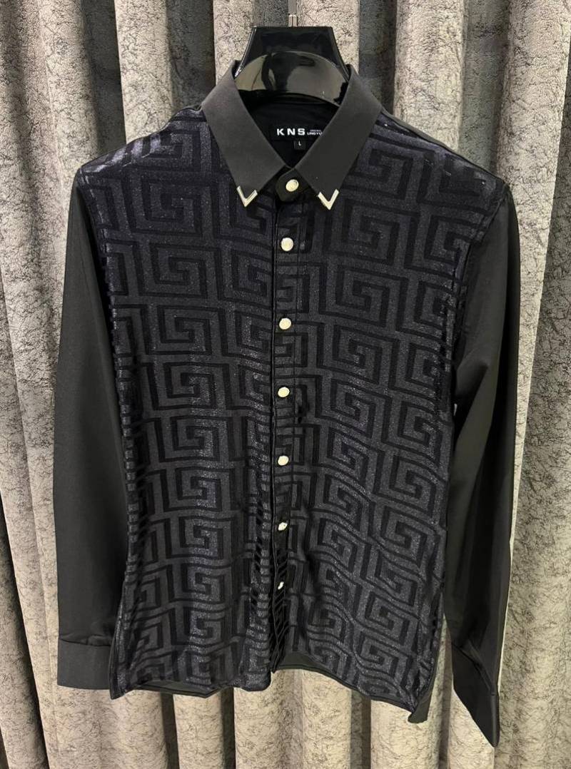 Versac-e IMPORTED STORE ARTICLE DIAMOND CHINA SHIRT