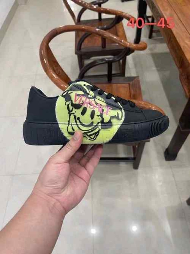 Versac.e Greca Medusa Smile Leather Sneakers 262