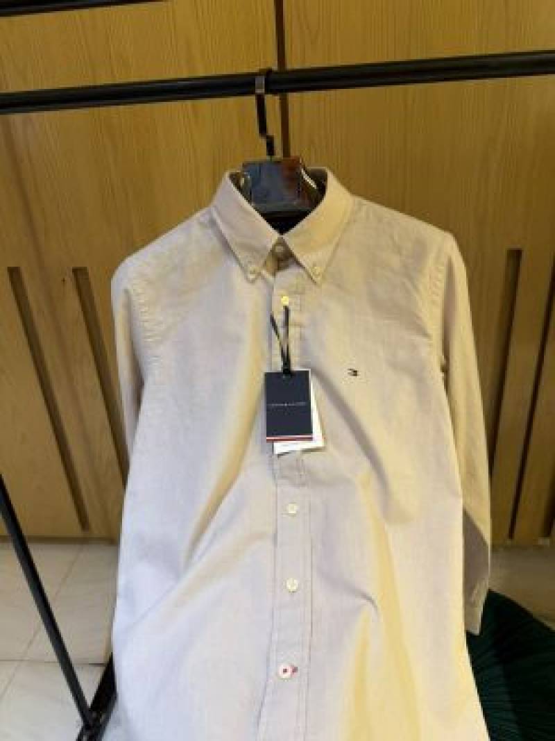 TOM-Y HILFIGER IMPORTED STORE ARTICLE SHIRT  LINEN FABRIC