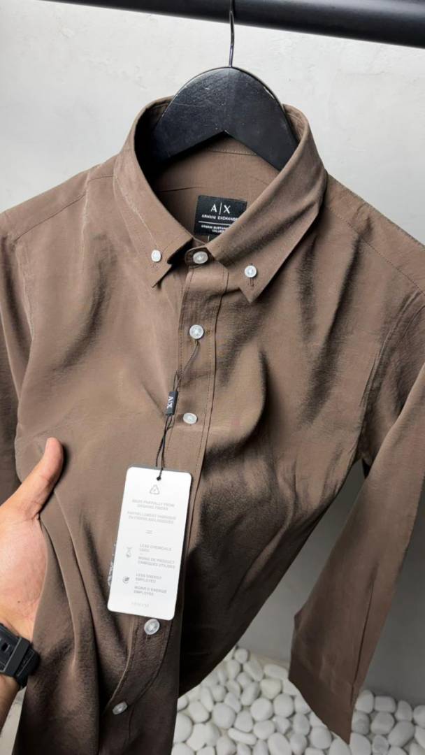 Armaani Exchang e AX Premium Polycotton Silk Shirts. 2443.Sale offer VS1000