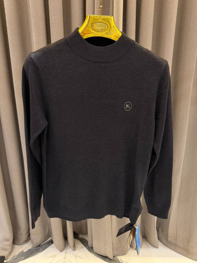 Burbery Chest Logo Sweatshirt Dark Grey