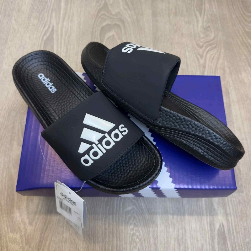 Adiddas Hyper Boost Premium Black White Slides SE12
