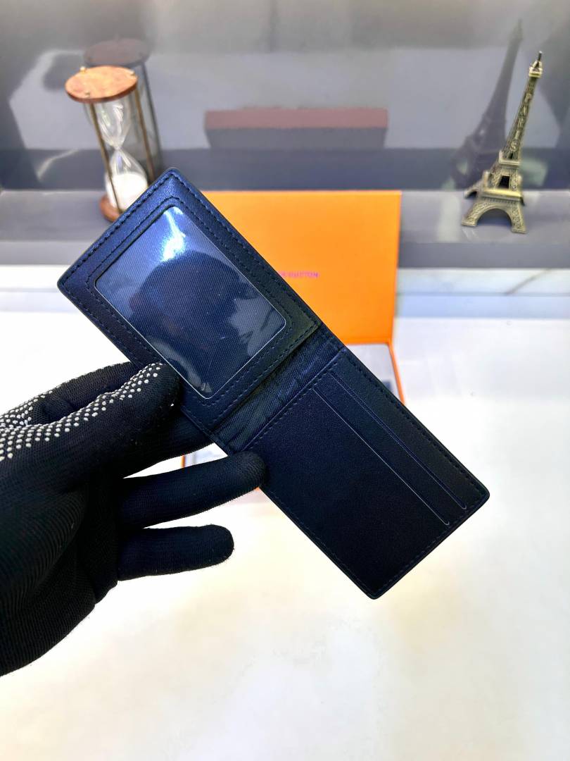 Loius Vutton 2 Wallet Black Premium Quality Fa 707