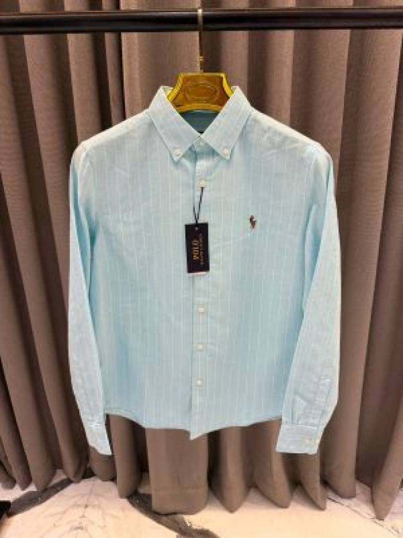 Ralph Lauren Linning sky blue imported shirt