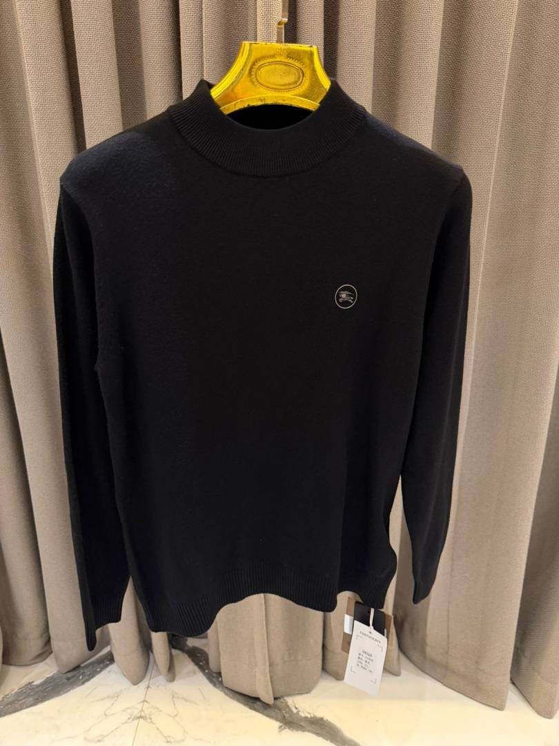 Burbery Chest Logo Sweatshirt Black
