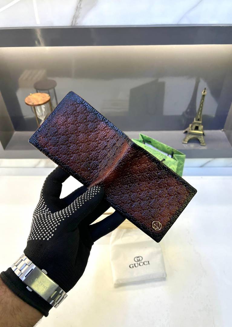 Guchi Brown Ten Premium Quality Wallet Fa 767