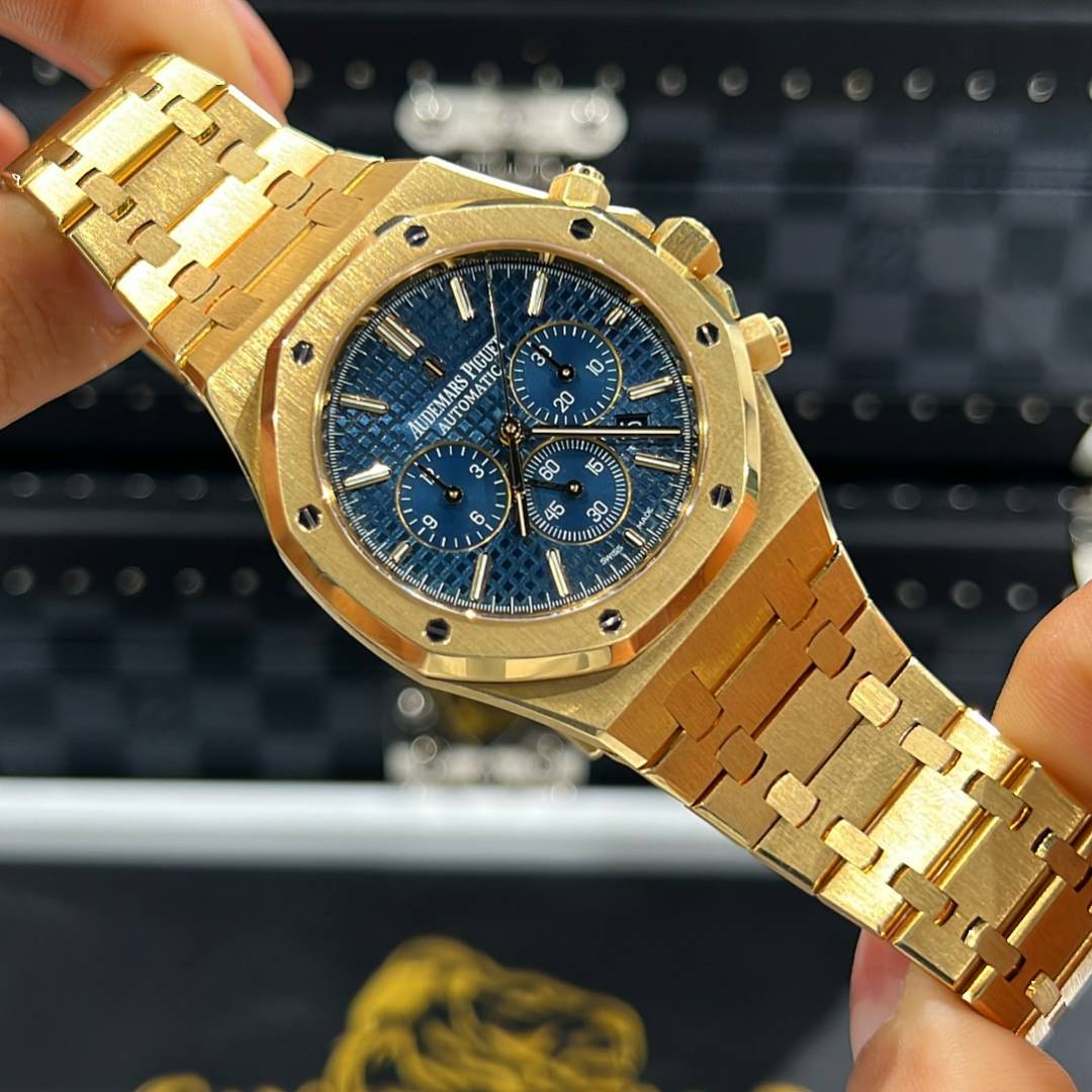 Audemars pigeu_t royal oak chronograph Gold-Blue