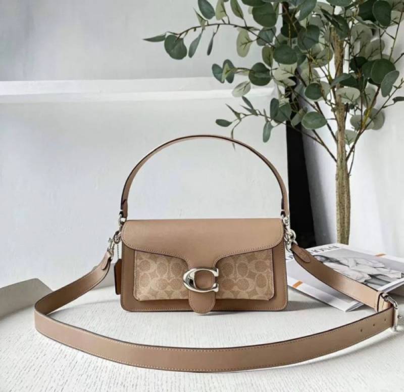 Coach Tabby 26 Shoulder Bag With OG Box & Dust Bag (Beige Cream-847)