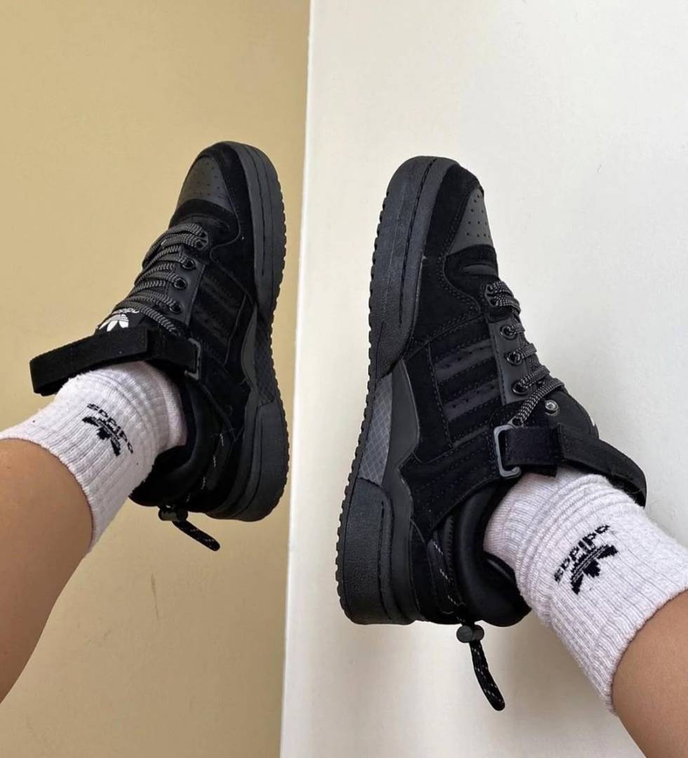 Adidaas Forum X Bad Bunny Full Black Adiddass BOX