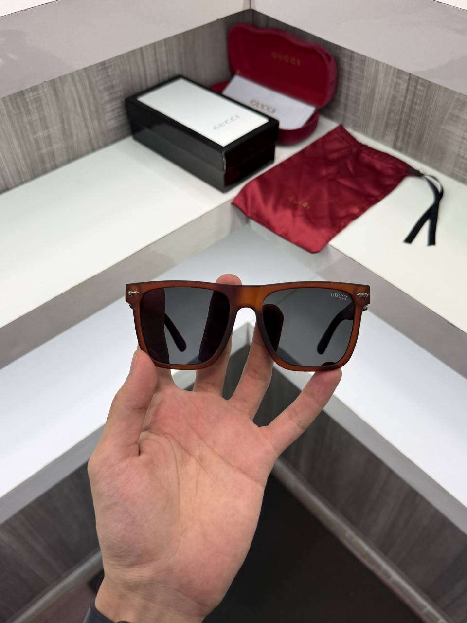 Guchi 1390 Premium sunglass (Brown)