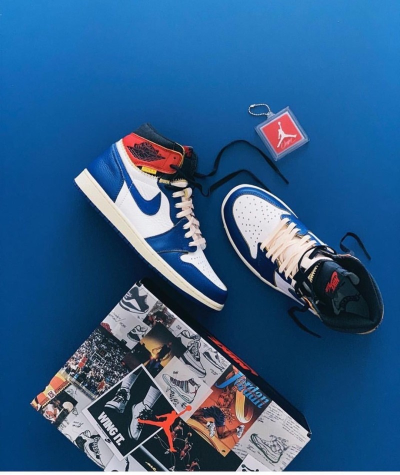 union la x air jordan 1 storm blue semi ua