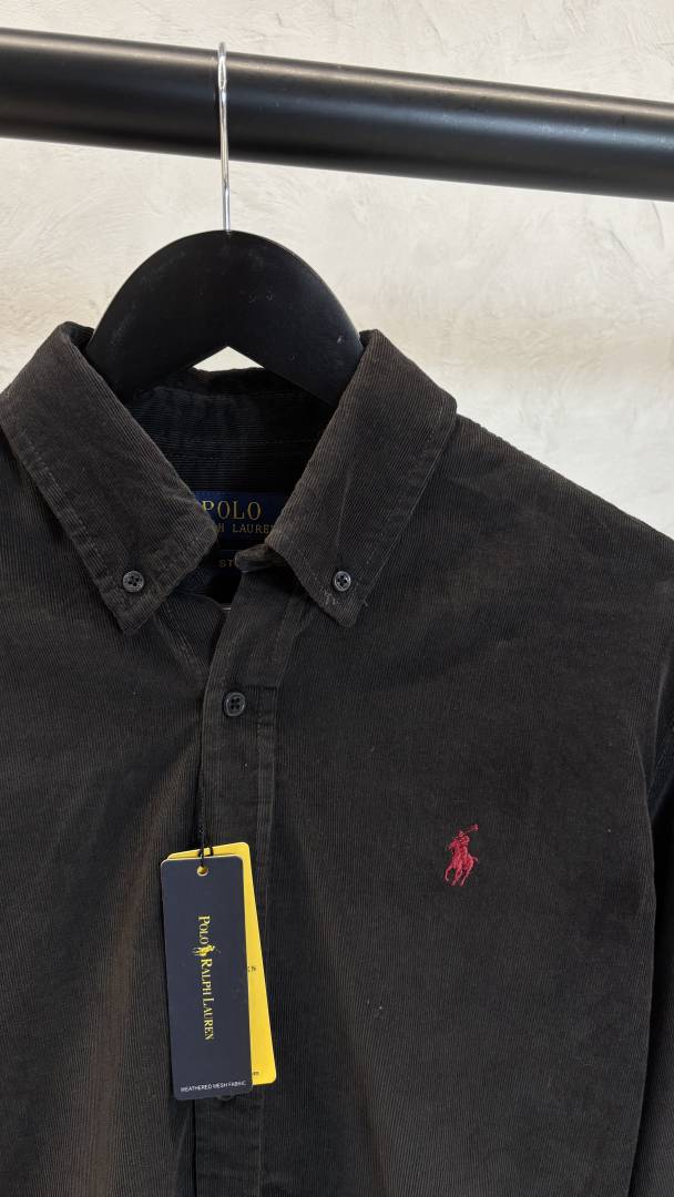 Ralph Lauren Polo Black Corduroy Shirt 1020