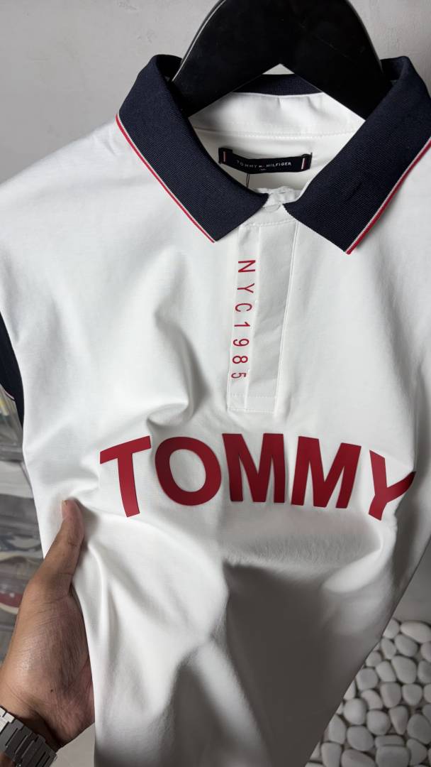 Tommy NYC 1985 Signature Polo T-Shirt With OG Packaging 1317