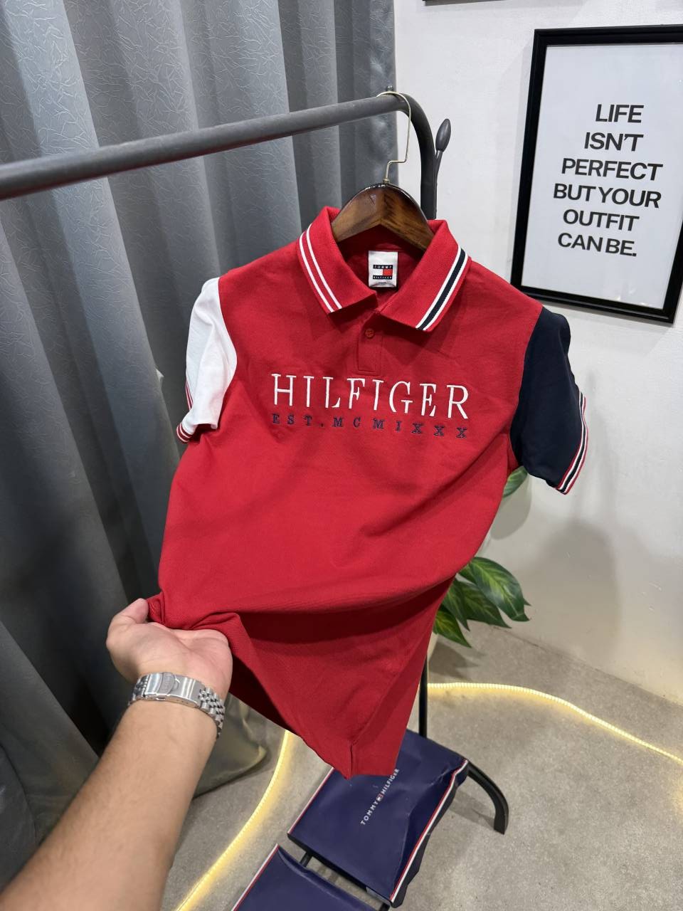 Tommy hilfigar box pack imported polo tshirt red