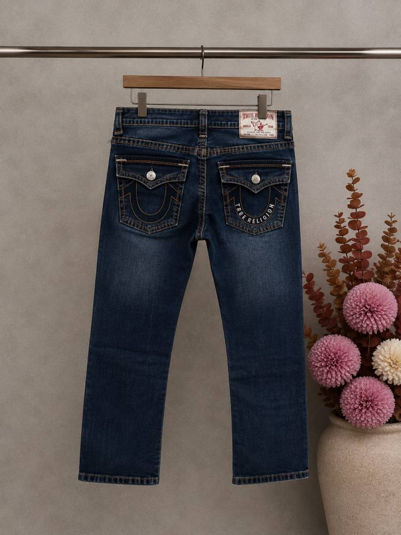 True Religio n Blue Shade Straight fit Premium Imported Stretchable Lycra Fabric Denim with Back Flap pocket Design 3690 video