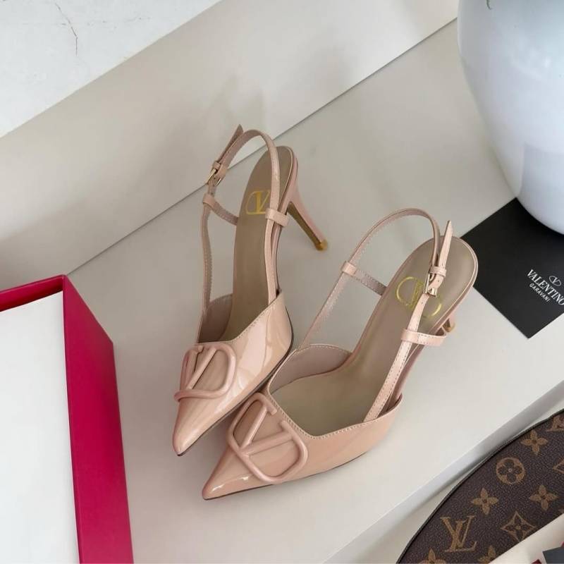Valentyno_BabyPink_Patent_Leather_Slingback_Heels_With_OriginalBox_CarryBag
