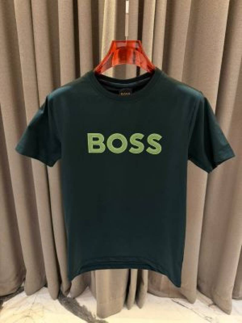 Boss Middle Brand Logo Round Neck T-shirt