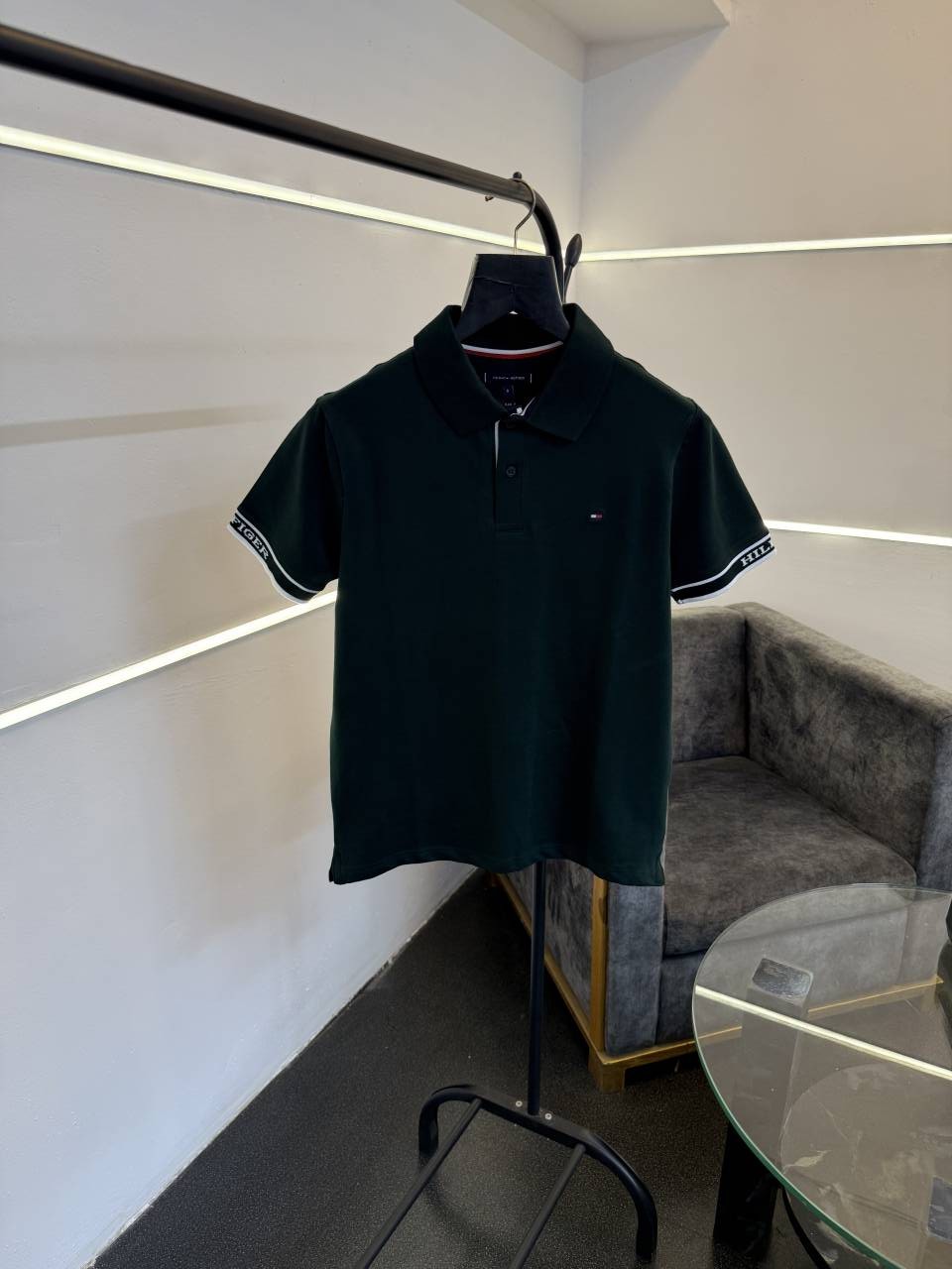 Tommy hilfigar imported polo tshirt bottle green