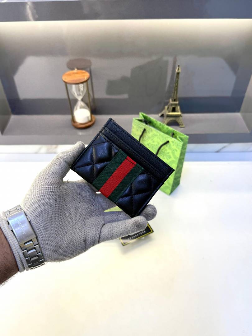 Guchi Black Card Holder Fa 531