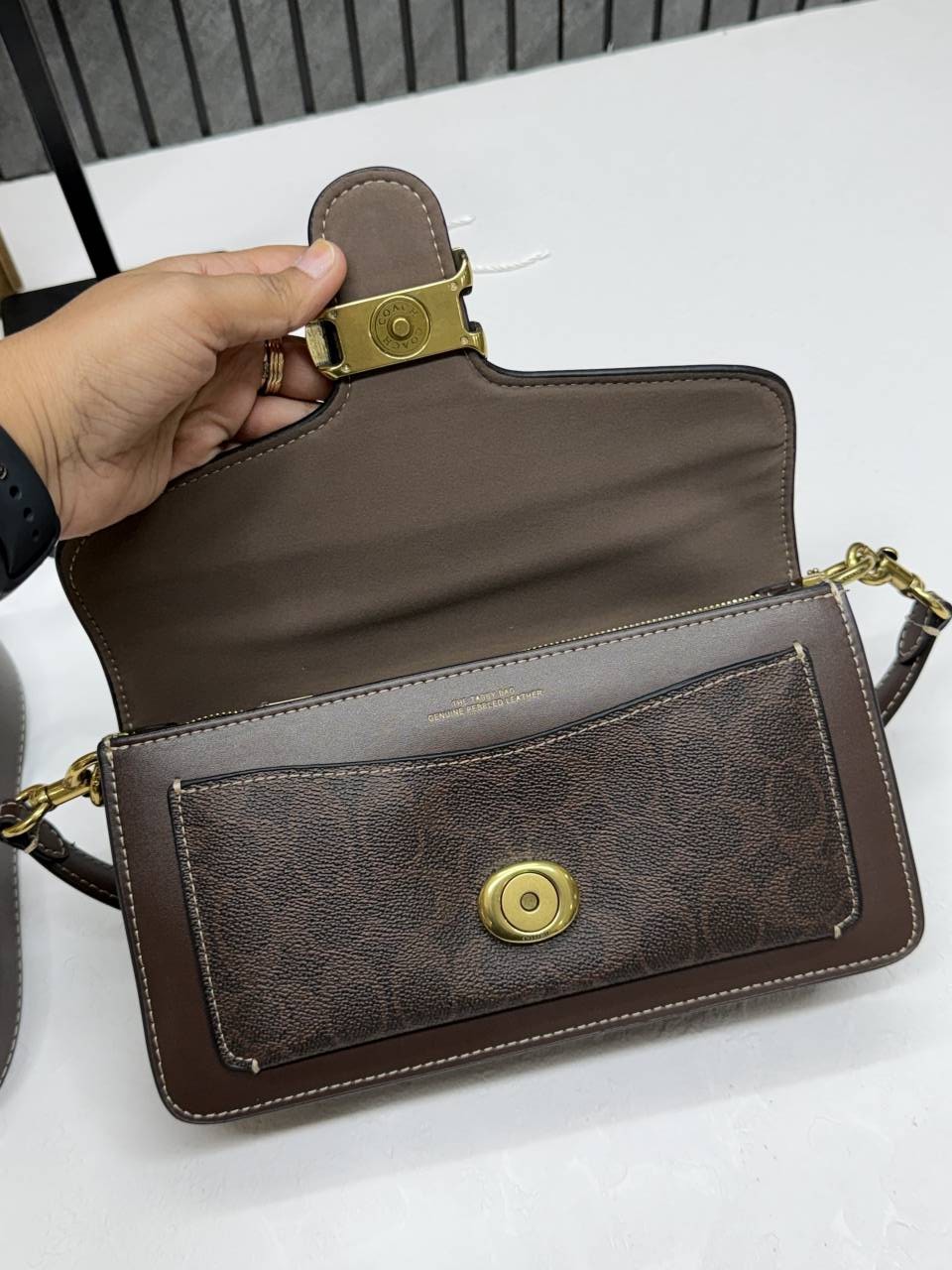 Coach Tabby 26 Highend Quality Maple Mono With Original Box & DustCover With Branding inside the flap 11 Highend