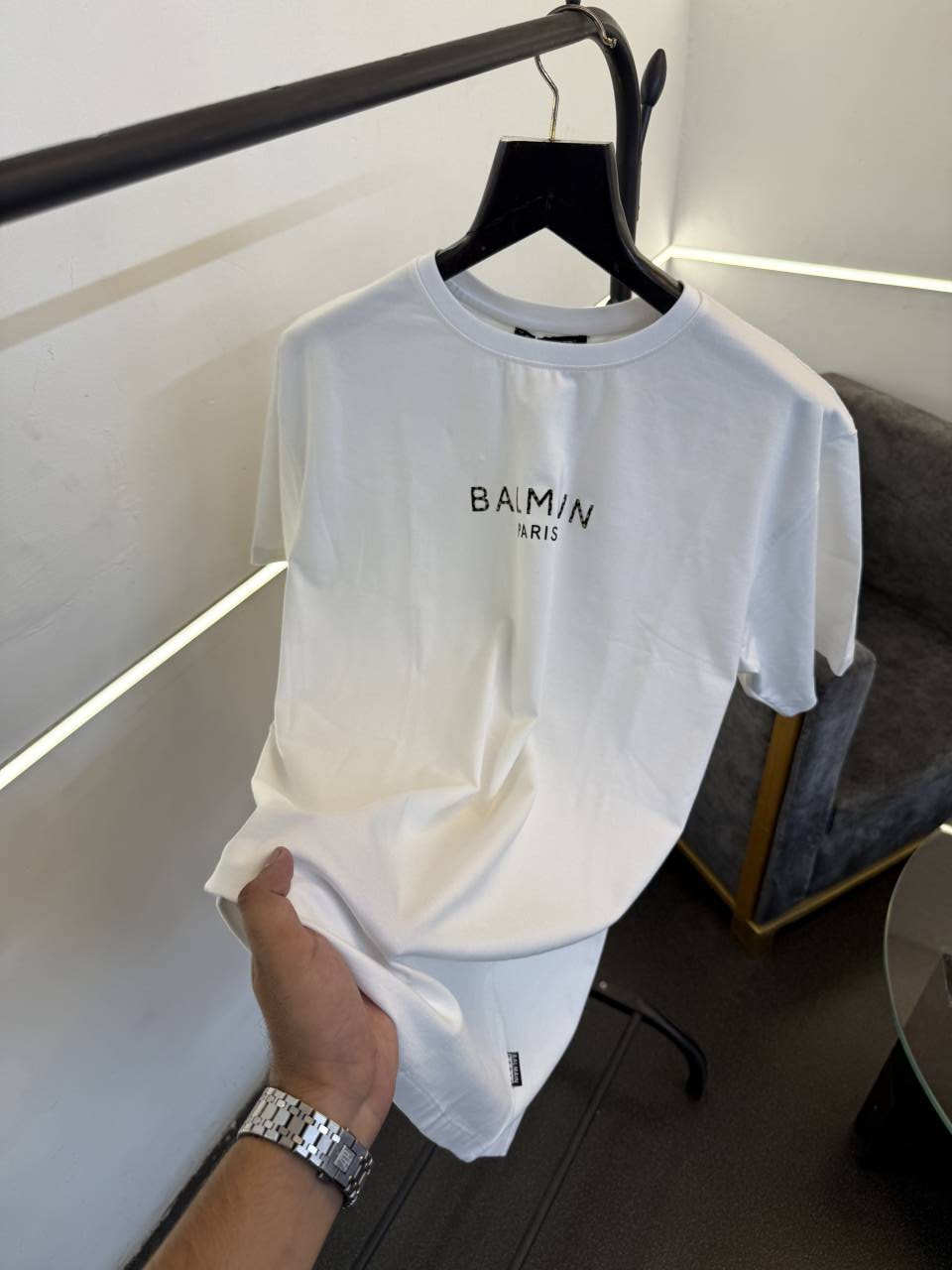 Balman imported round neck front and back print tshirt white sale