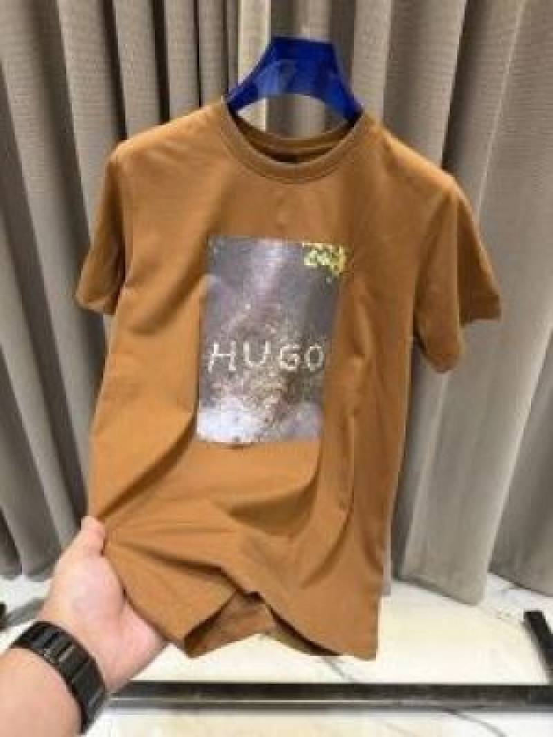 Boss Impoted round neck t-shirt Brown