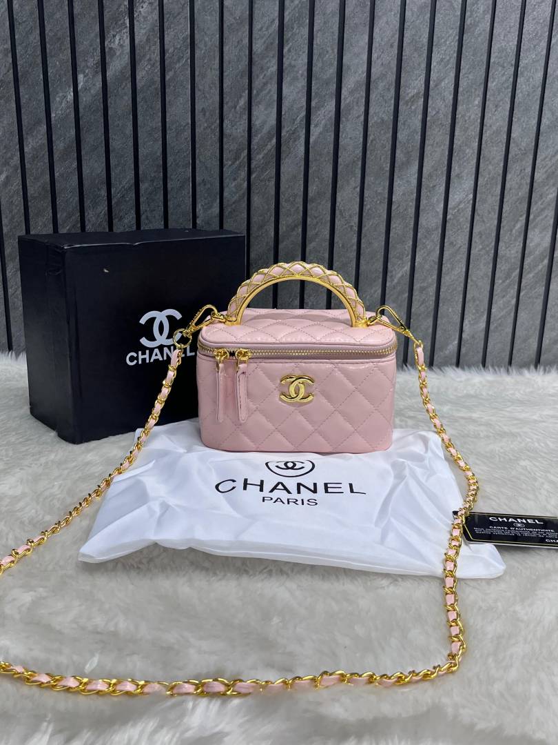 Chennel_Top_Handle_Vanity_Bag_With_OriginalBox
