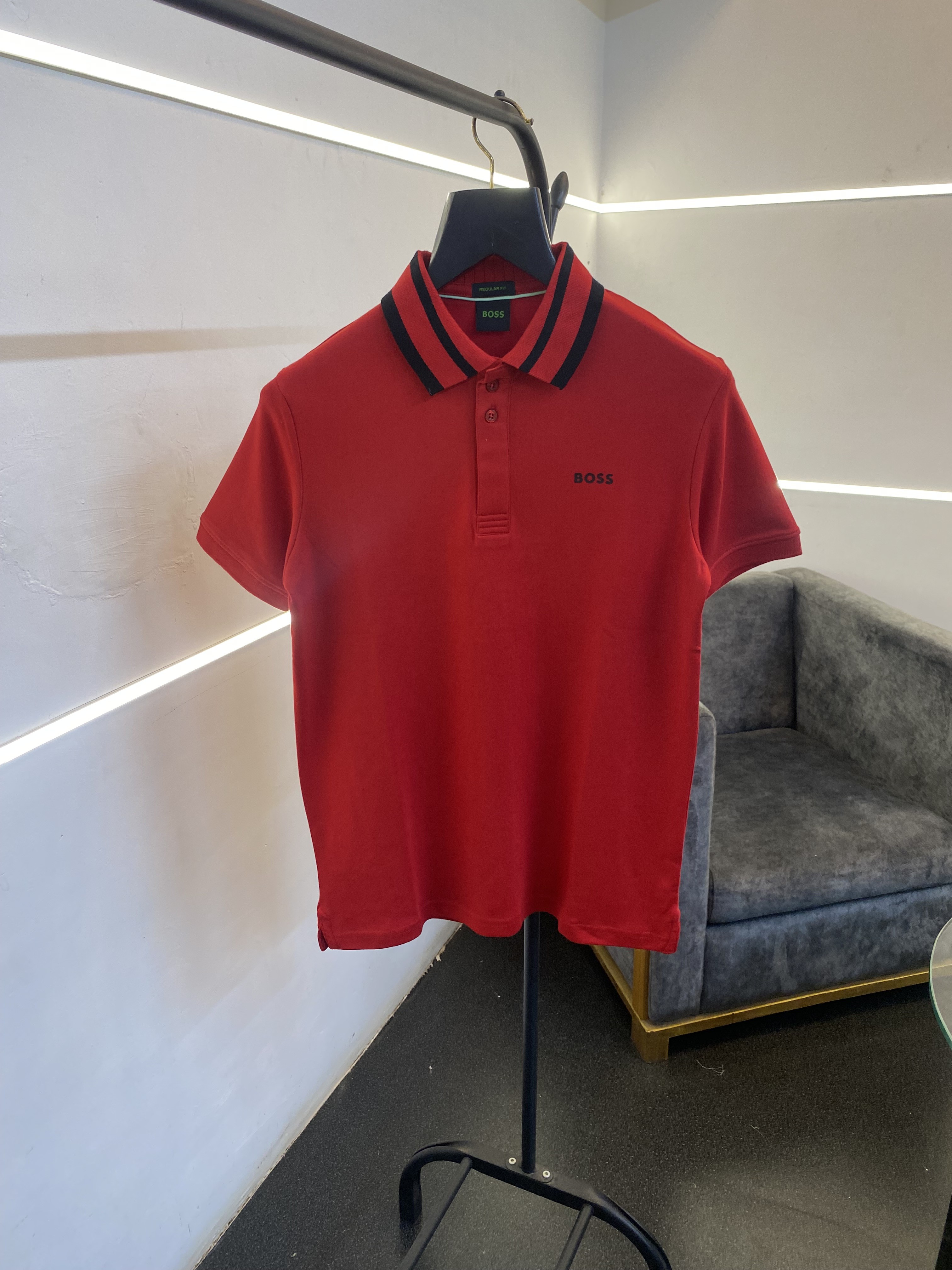 Hugo bos high quality imported polo tshirt red sale