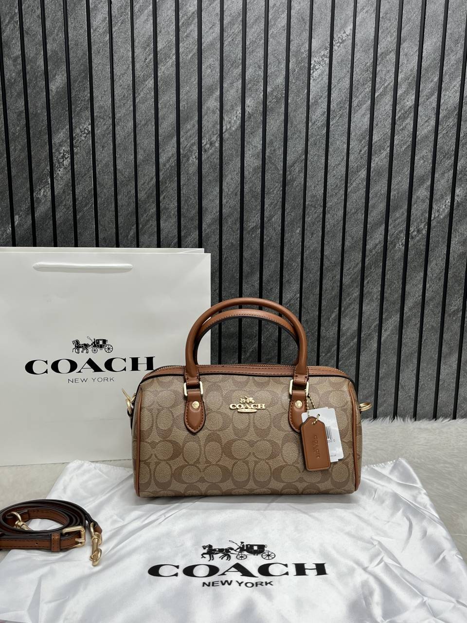 Coach Rowan Long Satchel Bag With OriginalCarryBag DustCover