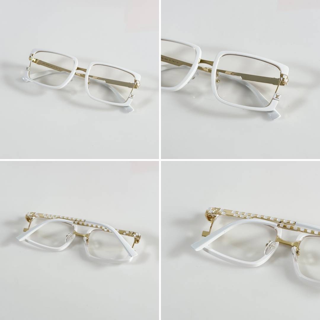 Loius Vutton_7295_Gold_White_Frame