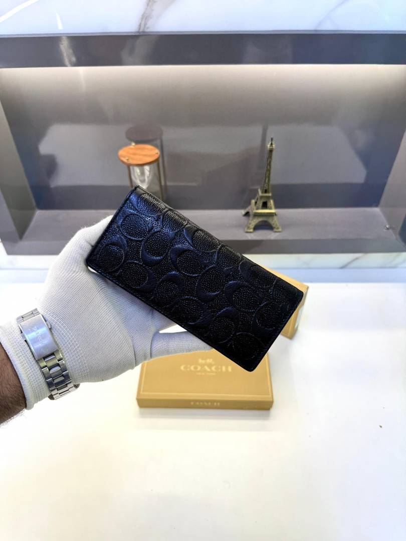 Coatch Long Wallet Black Fa 544