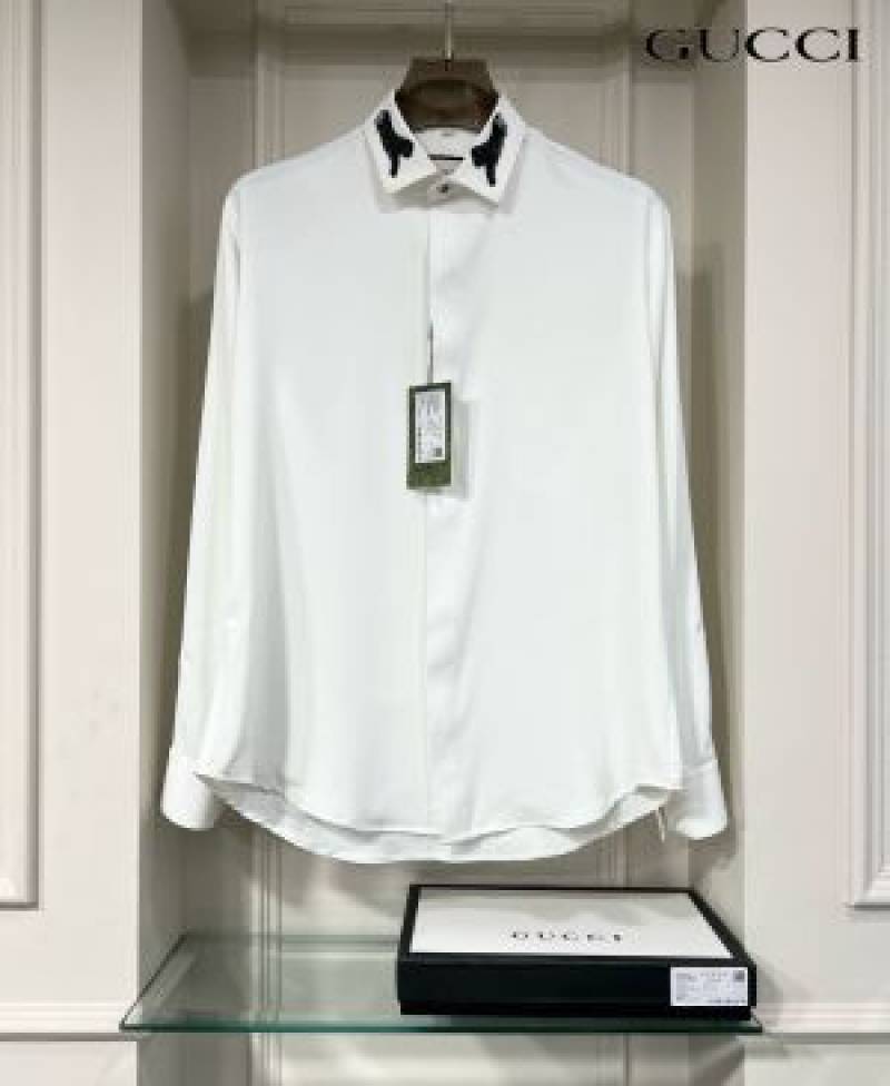 Gucci Tiger Collar Diamond Design Imported Korean Shirt