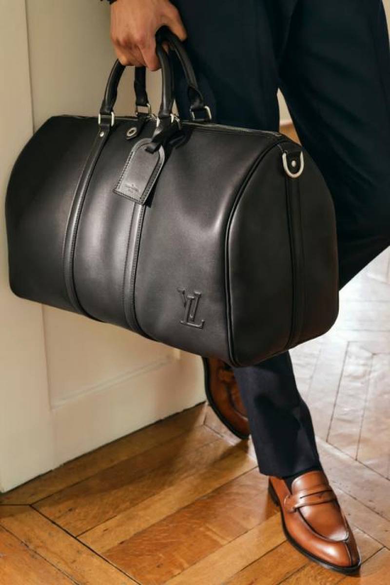 Loius686 Vuitton LV Keepall Bandoulire Premium Unisex Duffle Bag With Dust Bag & Accessories (Black - 686)