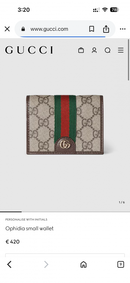 Guchi_G-5_Ophidia_Flap_Wallet_Unisex_With_OriginalPacking