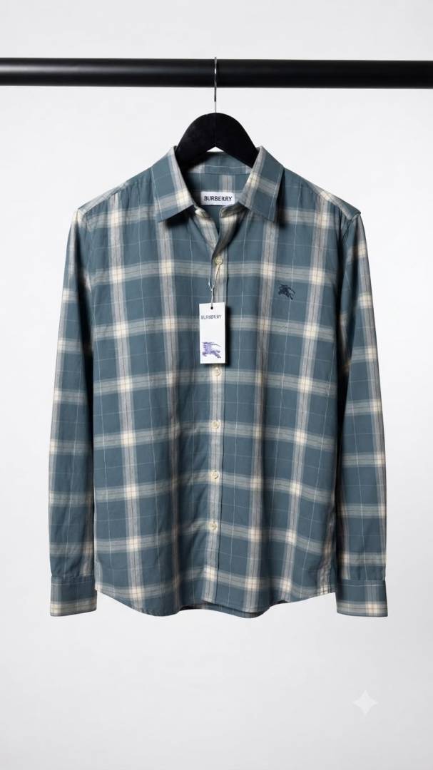 Burberr_ Premium Checks Shirt 1248. Sale-offer VS1000
