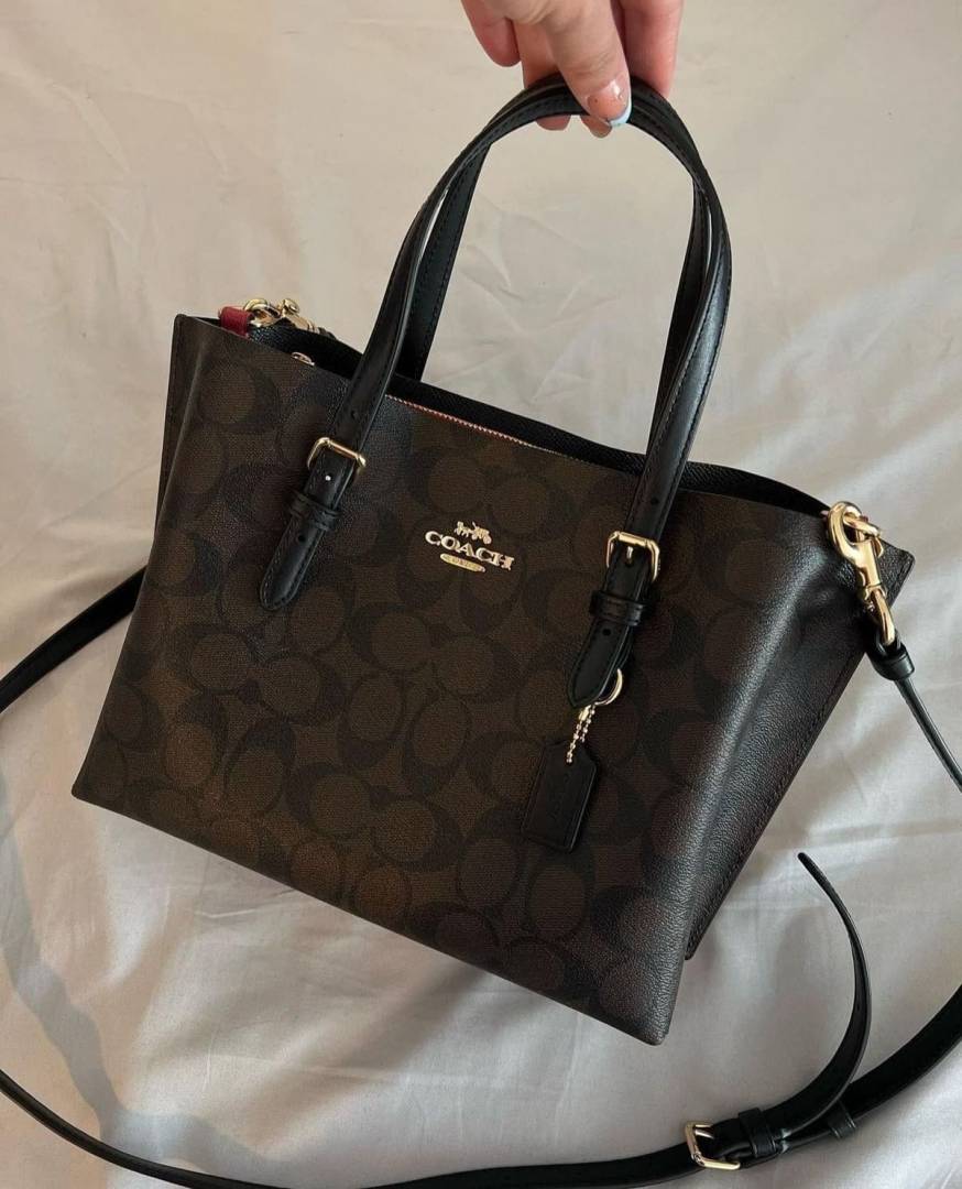 Coacch Mollie 25 SuperPremium Coffee Black Small Tote With OriginalBox DustCover