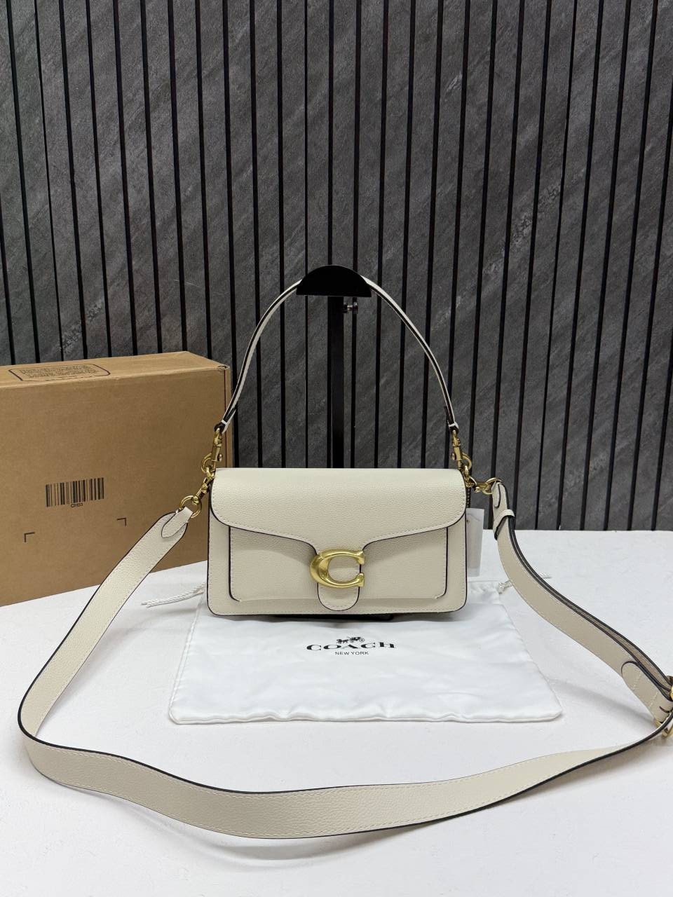 Coach Tabby 26 Highend Quality White With Original Box & DustCover With Branding inside the flap 11 Highend